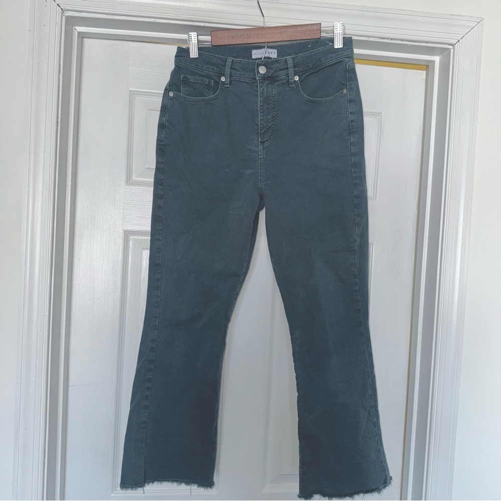 Loft Crop Teal Jeans 4 27
